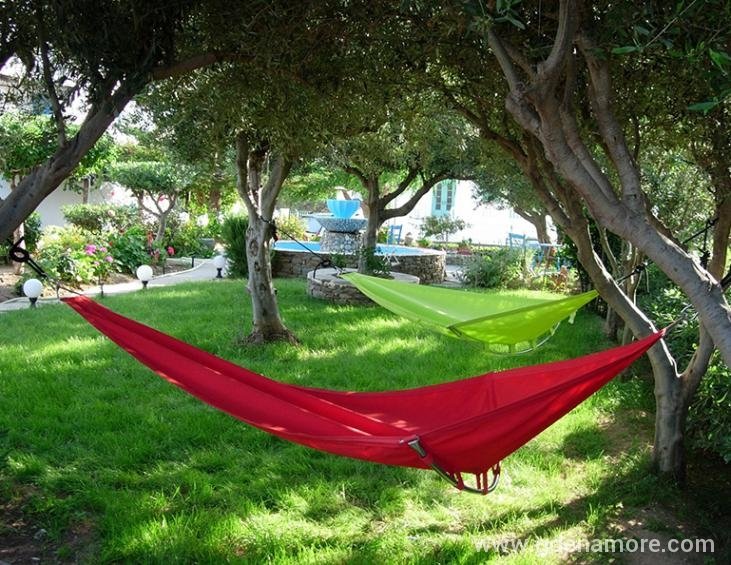 Garden and hammocks