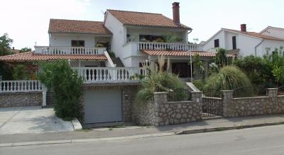 Large nicely decorated apartments 300 m from the sea, private accommodation in city KRK-Njivice, Croatia