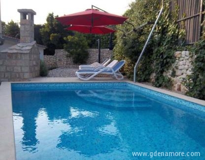 Wohnung in Makarska mit Pool, Privatunterkunft im Ort Makarska, Kroatien - bazen