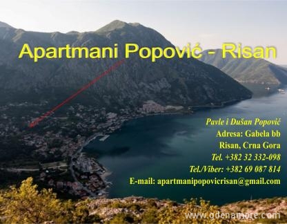 Apartmani  Popović- Risan, privatni smeštaj u mestu Risan, Crna Gora - Lokacija apartmani Popović