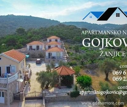 Apartment settlement Gojković, private accommodation in city Zanjice, Montenegro