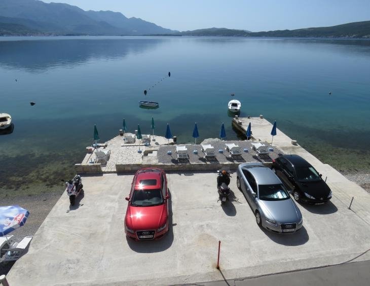 Parking, plaža