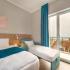 Apart Hotel Larimar, Οικογενειακό Δωμάτιο με θέα στη θάλασσα, ενοικιαζόμενα δωμάτια στο μέρος Bečići, Montenegro - _Бечичи_5э_12
