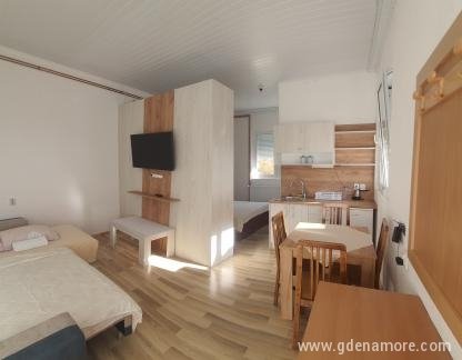 Rooms with bathroom, parking, internet, terrace overlooking the lake Villa Ohrid Lake View studio, 1 large apartment of 28m2 (with 2 double beds, 1 sofa bed and extra bed - suitable for larger famili, private accommodation in city Ohrid, Macedonia - 21