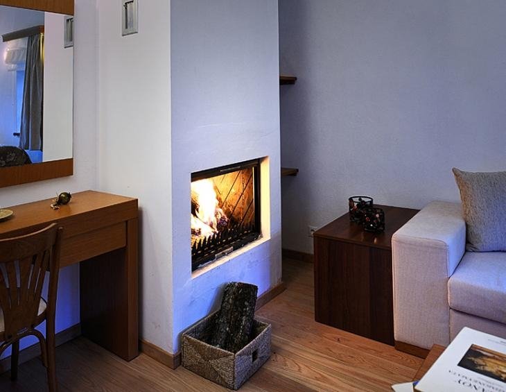 double studio with fireplace