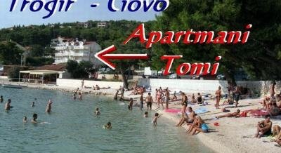 Trogir (île de Ciovo) Appartements et chambres au bord de la mer et de la plage, logement privé à Trogir, Croatie