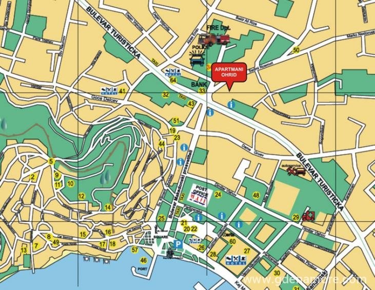mapa apartmana