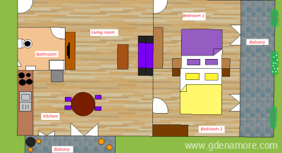 Апартаменты Энджи - Апартаменты 1, Частный сектор жилья Задар, Хорватия